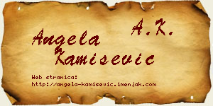 Angela Kamišević vizit kartica